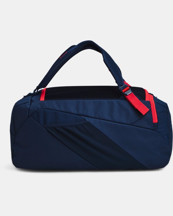 Unisex UA Contain Duo SM Backpack Duffle, Navy, pdpMainDesktop image number 2